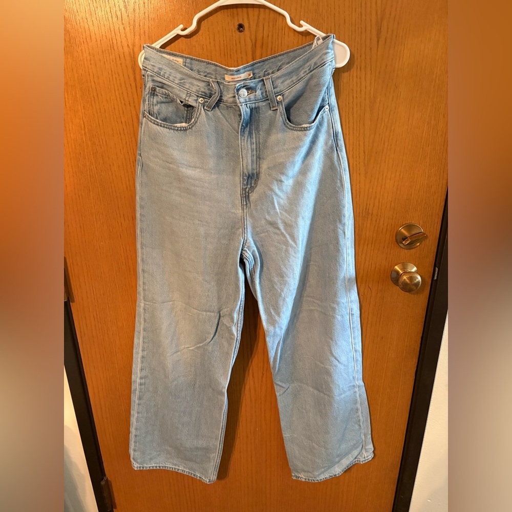 Levi's Light Blue Wide Leg Jeans